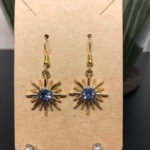 Gold Starburst Earrings